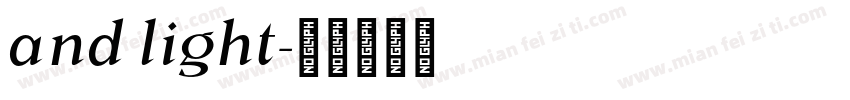 and light字体转换